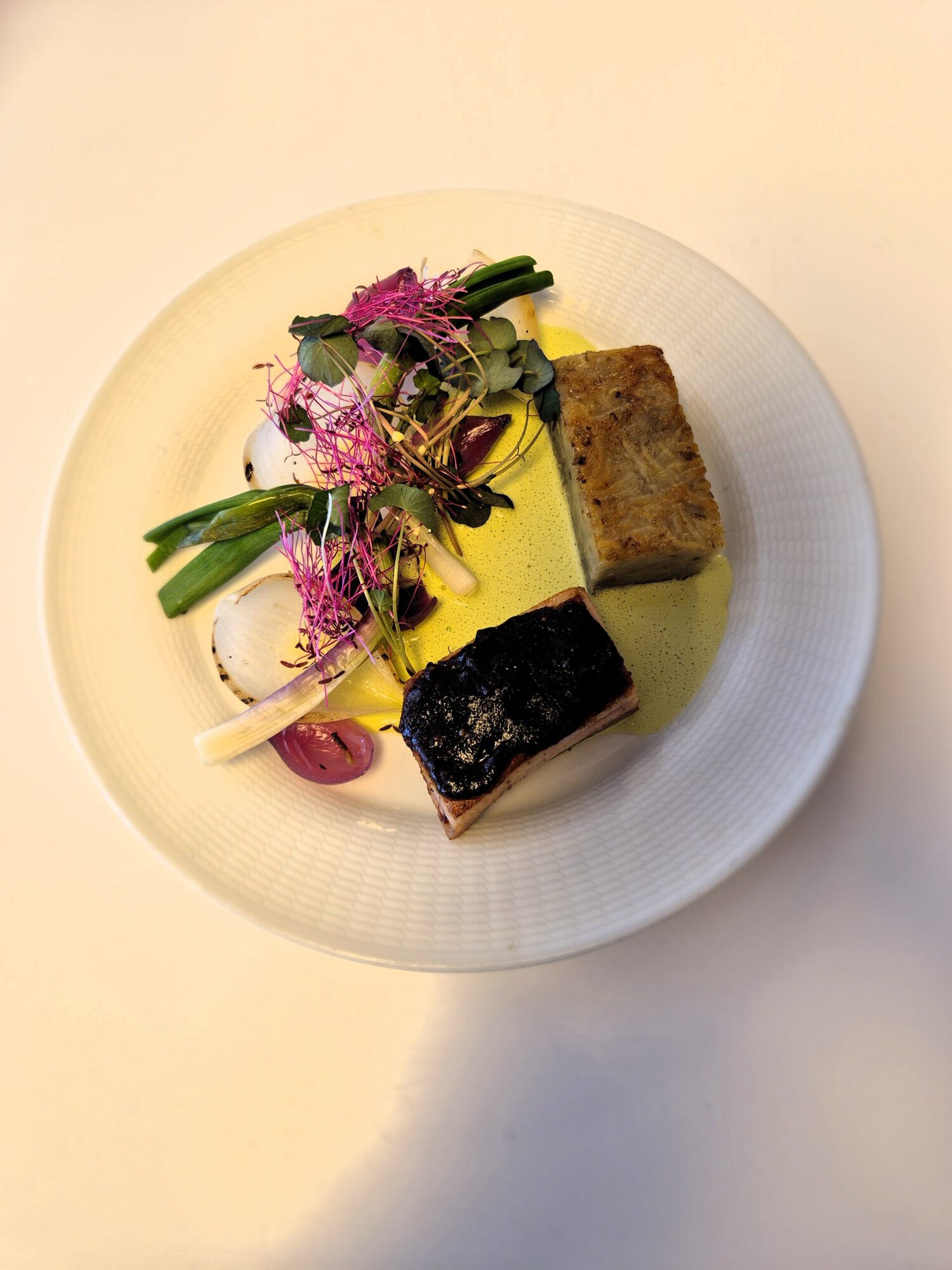 Hovedret tallerken på Severin Kursuscenter og Hotel i Middelfart på Fyn