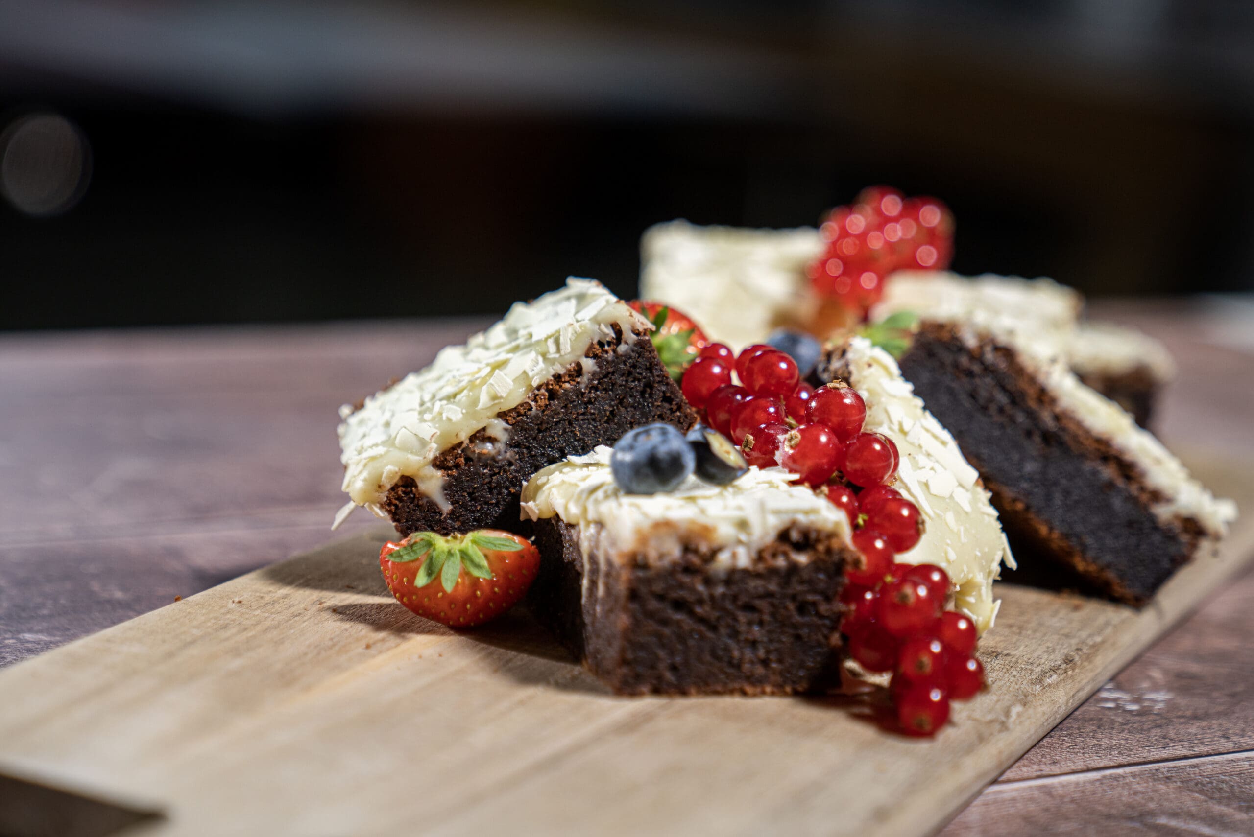 Brownie med hvid chokoladeganache - Severins opskrifter på kager, salater og retter