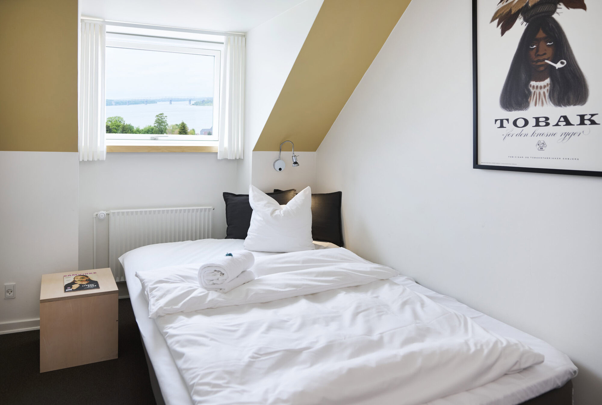 Værelse på Severin Kursuscenter og Hotel I Middelfart på Fyn