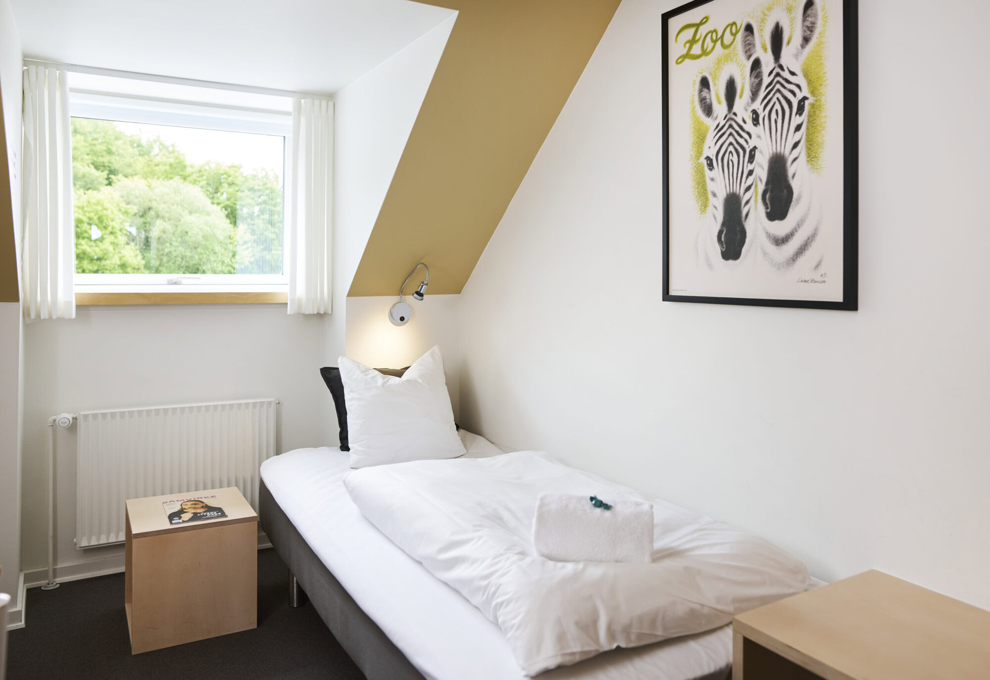 Værelse på Severin Kursuscenter og Hotel I Middelfart på Fyn